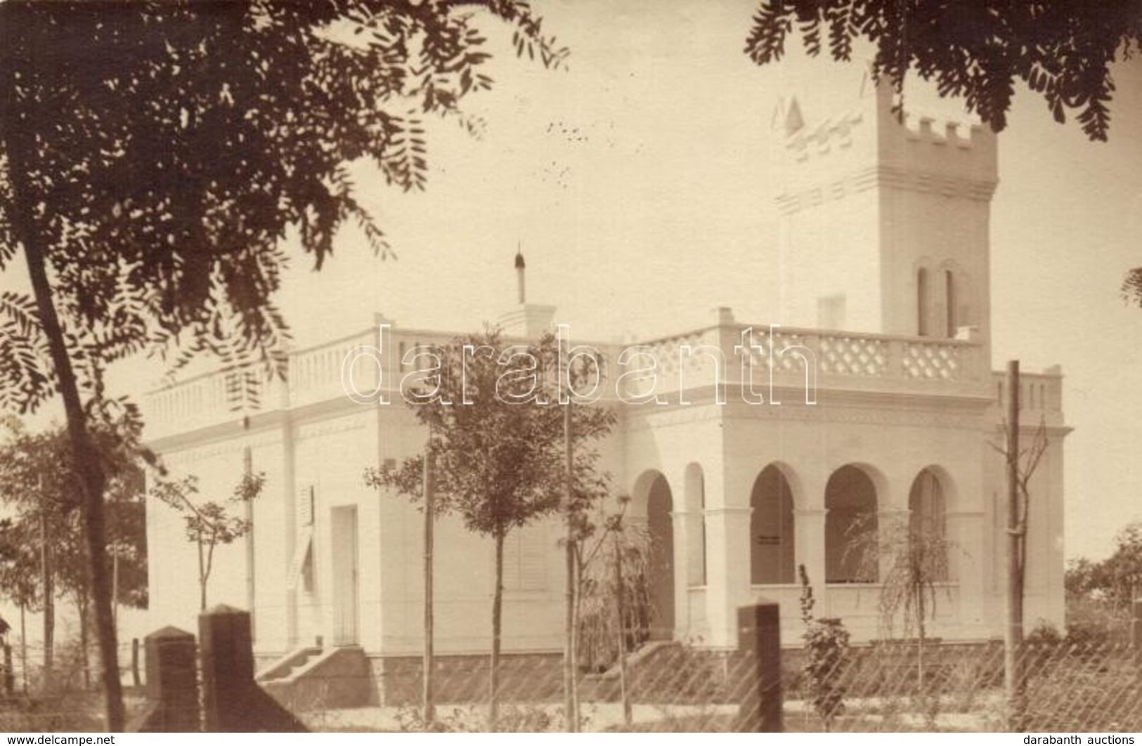 T2/T3 1914 Balatonaliga, Kolossváry Villa. Stausz B. Fényképész Felvétele. Photo (EK) - Ohne Zuordnung