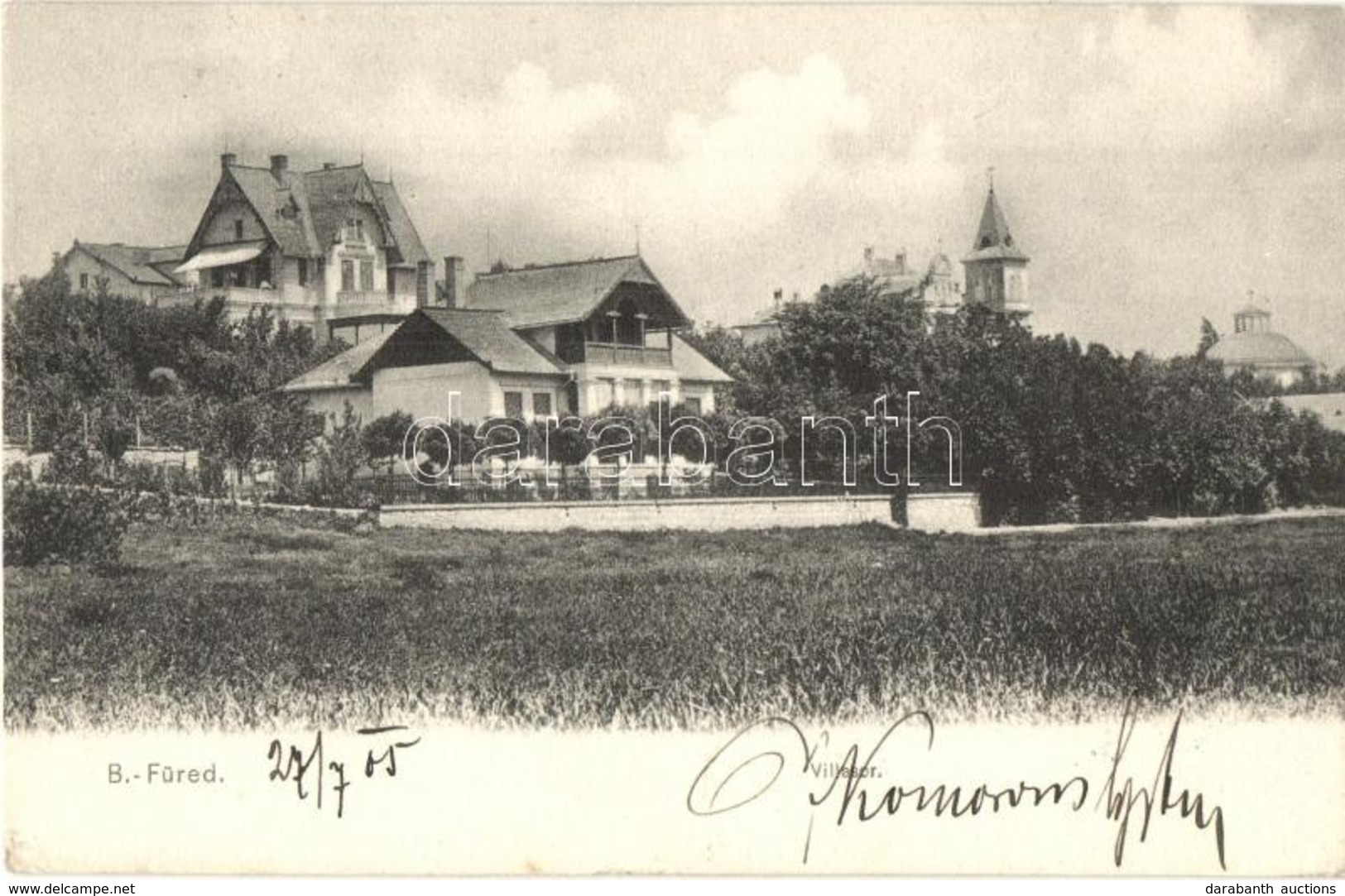 T2 1905 Balatonfüred, Villa Sor. Kiadja Balázsovich Gyula Fényképész - Unclassified