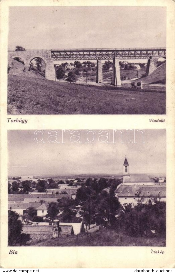 T2 Bia, Torbágy, Biatorbágy; Viadukt, Látkép Templommal - Non Classés