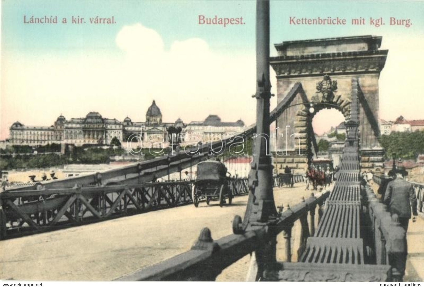 ** T1 Budapest, Lánchíd A Királyi Várral. N.M. Bp. 13244. - Unclassified