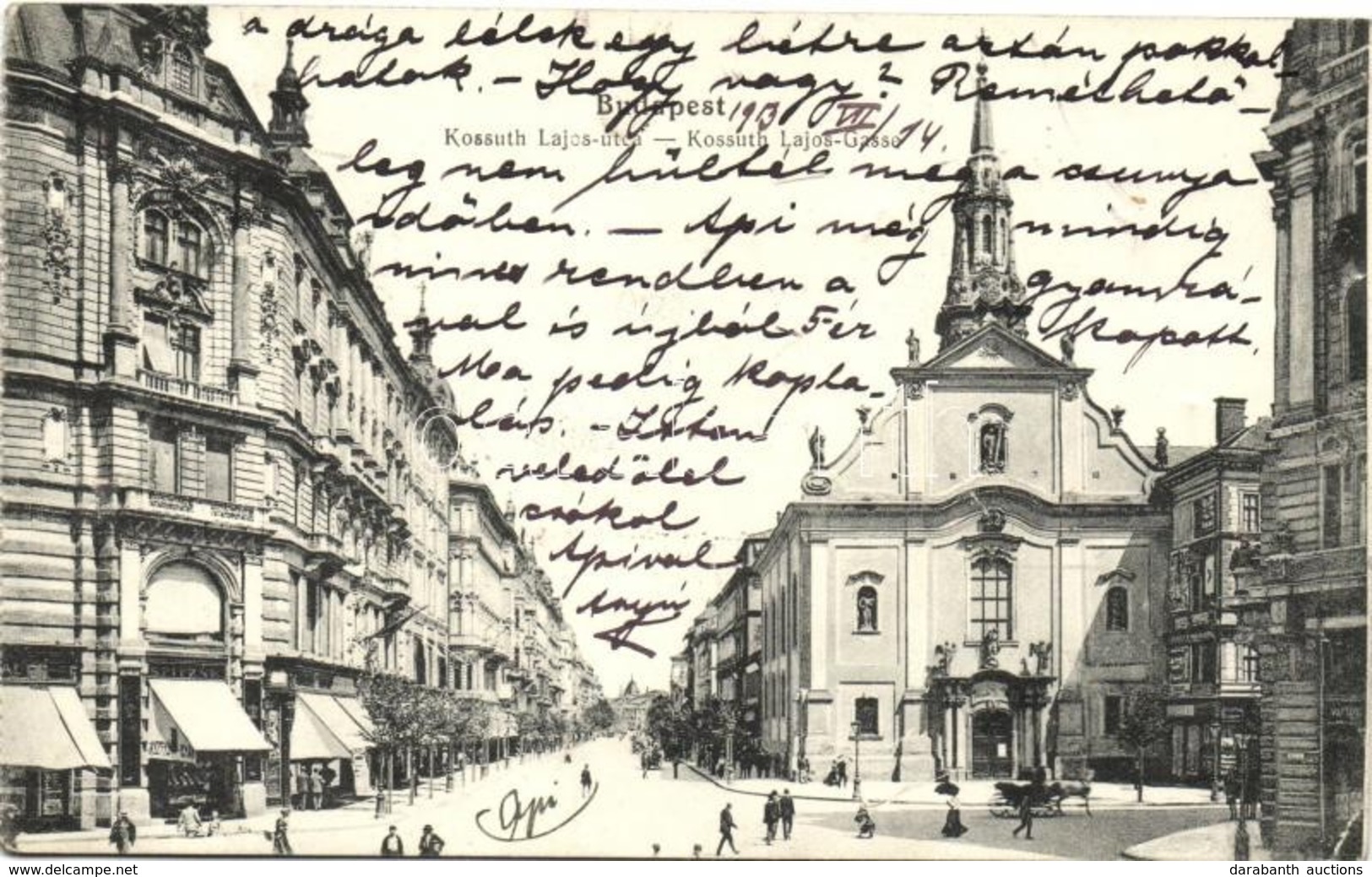 T2/T3 Budapest V. Kossuth Lajos Utca, Templom, Spitzner üzlete (EK) - Unclassified