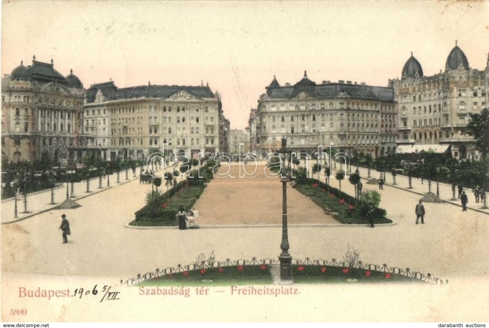 T2/T3 1906 Budapest V. Szabadság Tér, City Kávéház. Taussig A. 5899. (fl) - Unclassified