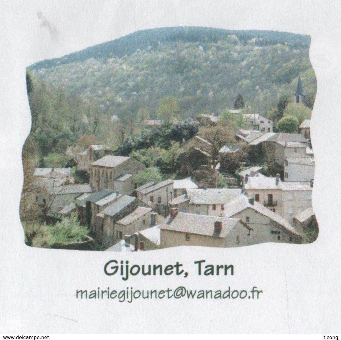 GIJOUNET TARN 81 - VUE DU VILLAGE, CACHETS POSTAUX VIANE 2008, PAP ENTIER POSTAL, VOIR LES SCANNERS - Autres & Non Classés