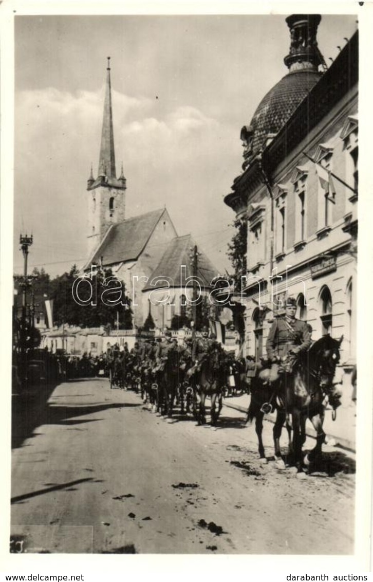 T2 1940 Dés, Dej; Bevonulás / Entry Of The Hungarian Troops '1940 Dés Visszatért' So. Stpl - Unclassified