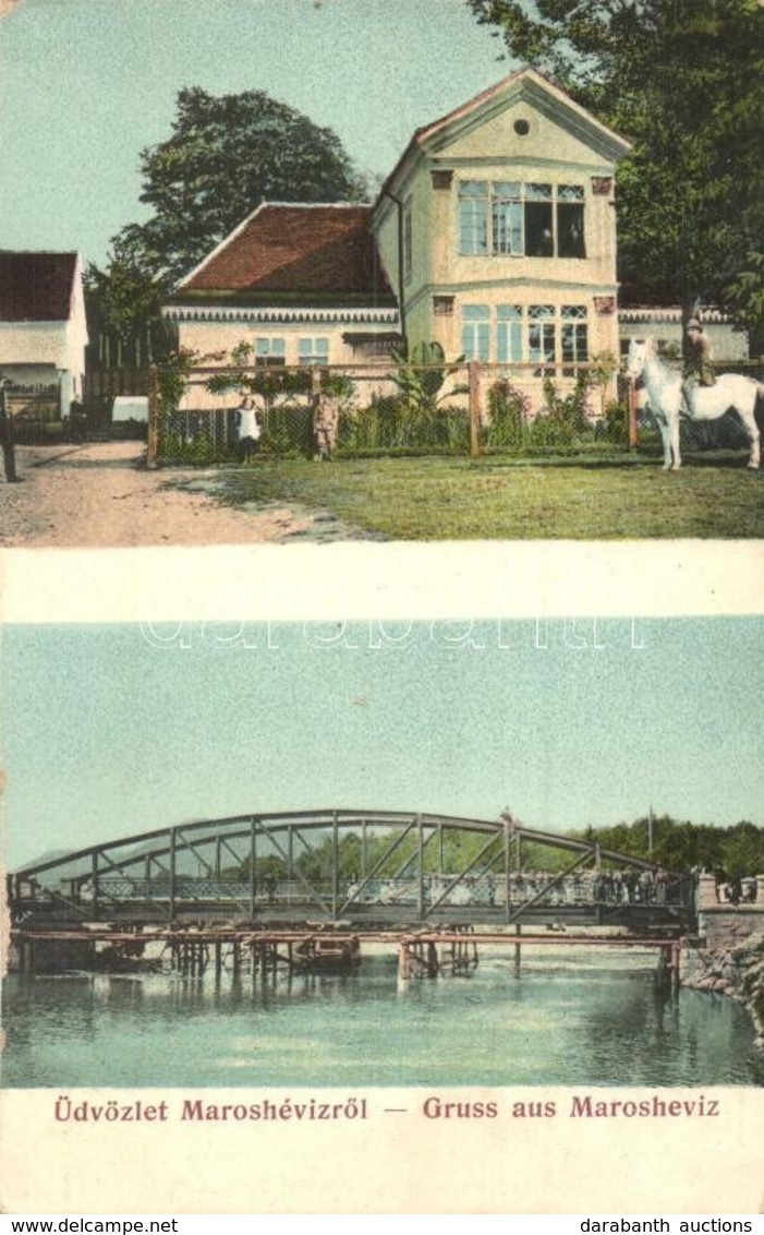 ** T2 Maroshévíz, Toplita; Vasúti Híd, Villa. A. Weiser / Railway Bridge, Villa - Unclassified