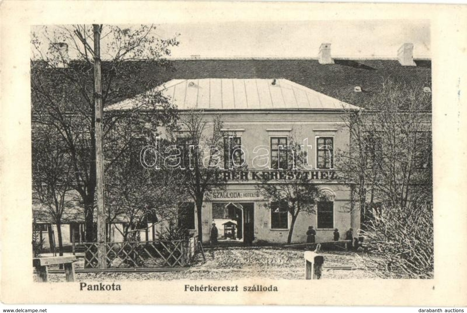 * T2 1918 Pankota, Pancota; Fehérkereszt Szálloda. Seprős Valter Kiadása / Hotel - Ohne Zuordnung