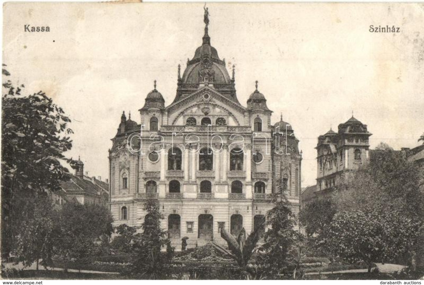 T2/T3 1917 Kassa, Kosice; Színház. Kiadja Özv. Bodnár Ferencné / Theater (EK) - Non Classificati