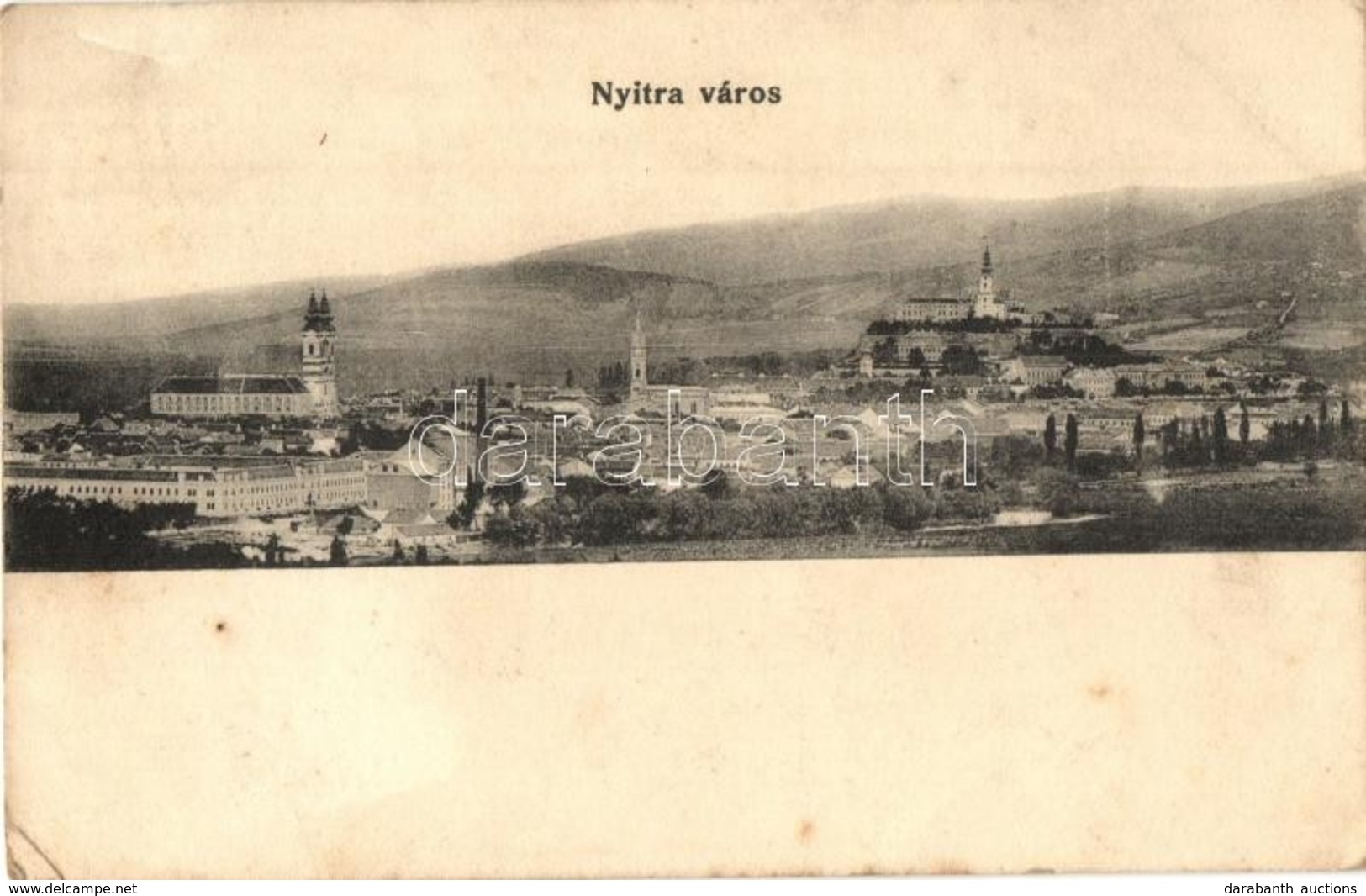 T2/T3 1907 Nyitra, Nitra; Látkép, Laktanya, Püspöki Vár. Kiadja Fürst Sz. 630. / General View, Military Barracks, Bishop - Non Classificati