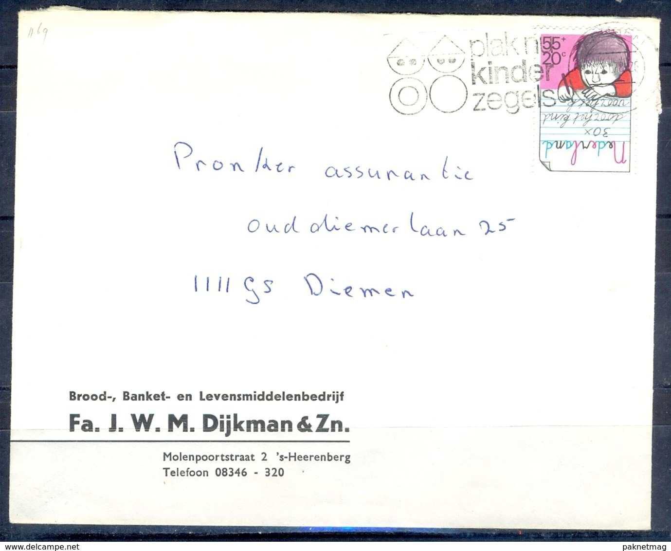 K123- Postal Used Cover. Post From Nederland. Netherlands. - Postal History