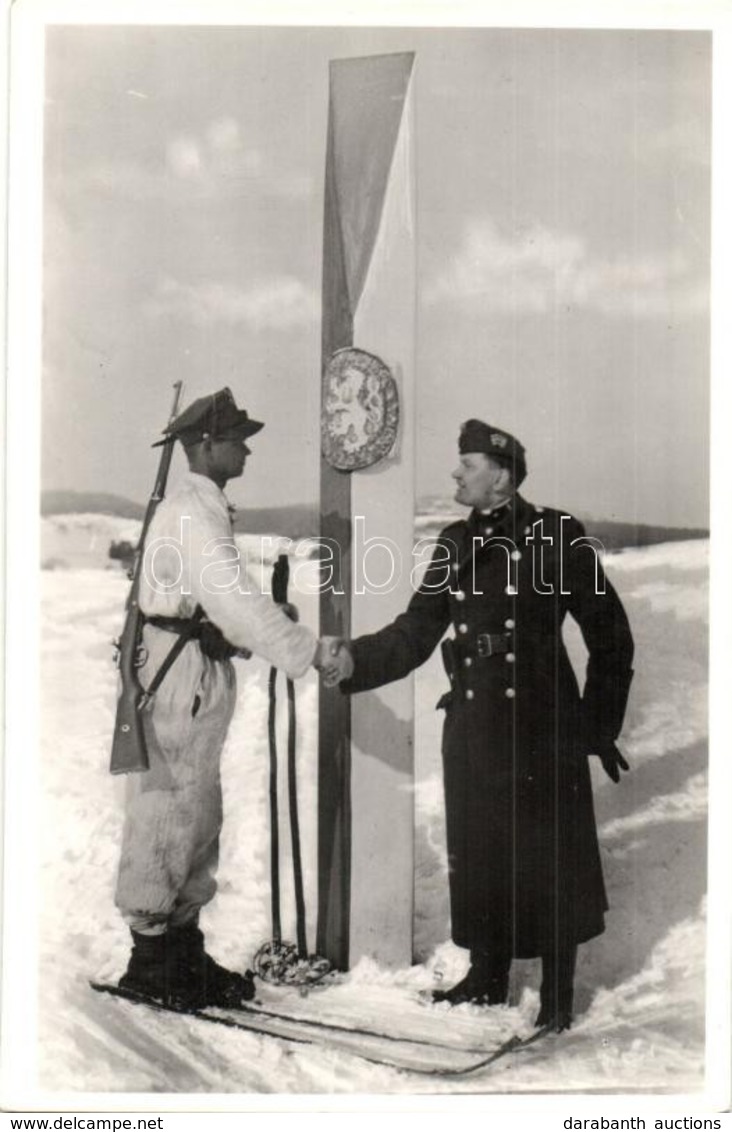 ** T1 1939 Uzsok, Uzhok; Magyar-Lengyel Baráti Találkozás A Visszafoglalt Ezeréves Határon / Hungarian-Polish Meeting On - Non Classificati