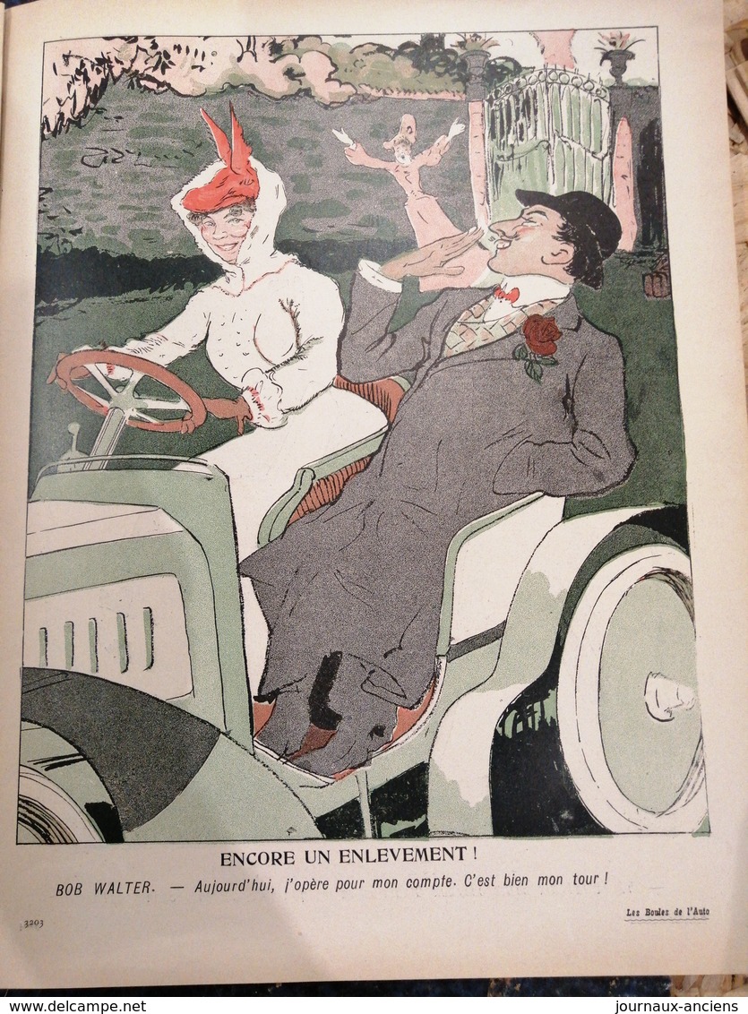 1904 LE PNEU MICHELIN BOIT L'OBSTACLE - RENAULT.- SERPOLLET - GLADIATOR - OLDSMOBILE - CHARRON GIRARDOT VOIGT