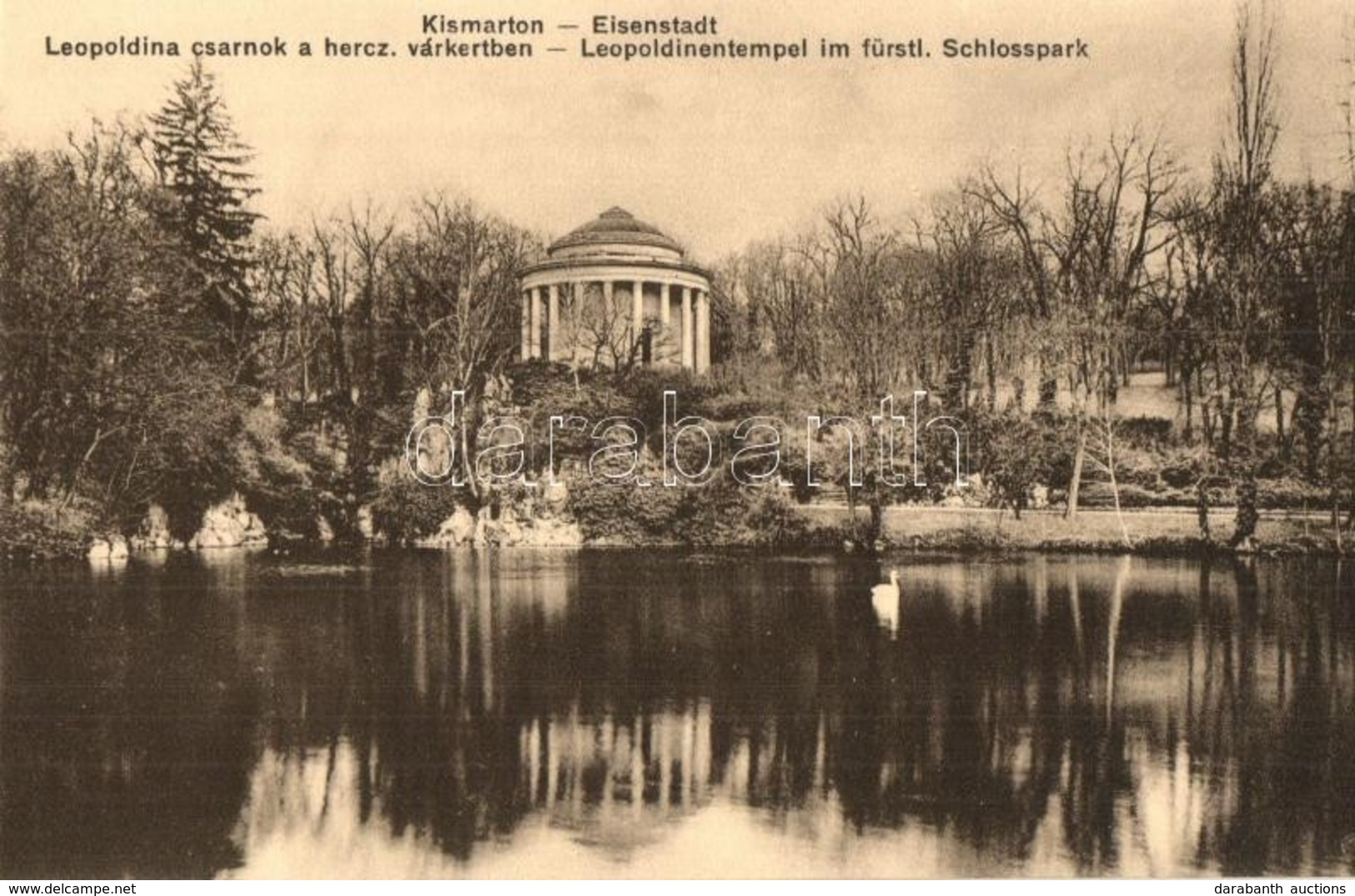 ** T1 Kismarton, Eisenstadt; Leopoldina Csarnok A Hercegi Várkertben / Temple In The Castle Park - Ohne Zuordnung