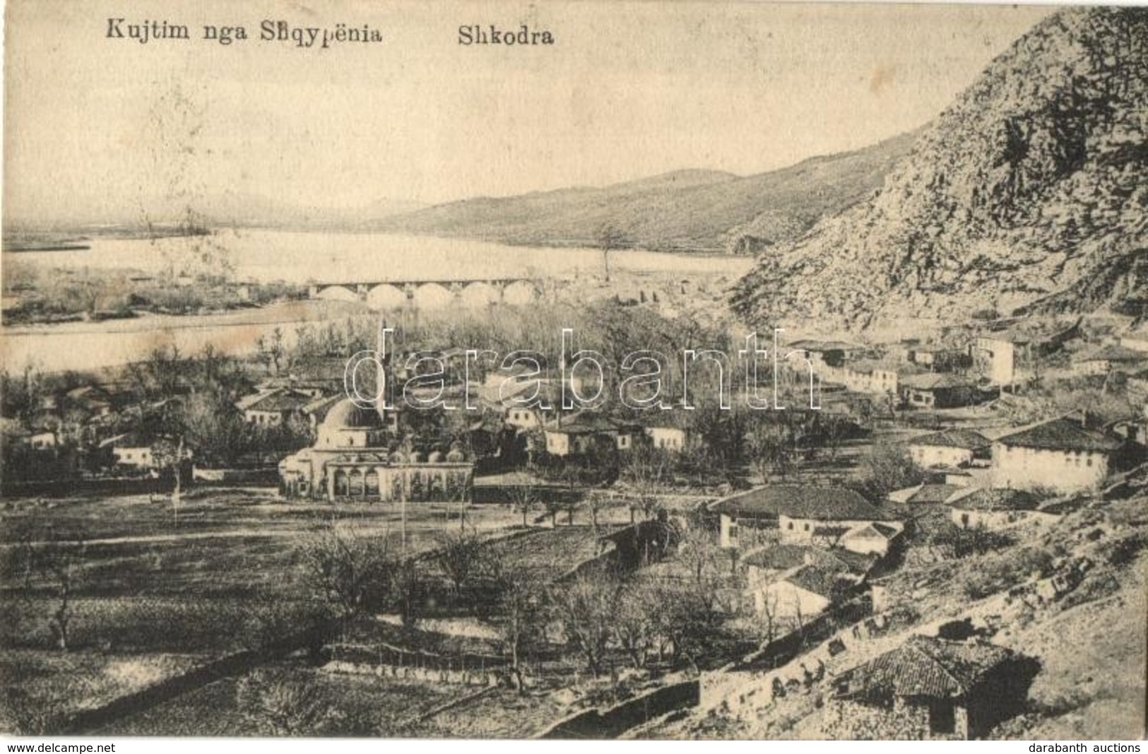 T2 Shkodra, Shkodër; Kujtim Nga Shqipëria / General View, Mosque - Non Classificati