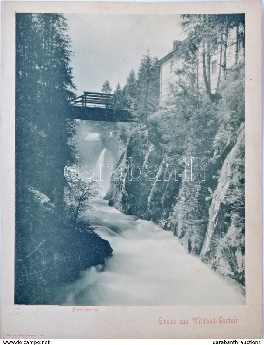 ** T2/T3 Bad Gastein, Wildbad, Schreckbrücke / Bridge, Giant Postcard, Würthle & Sohn (29,5 Cm X 23 Cm) (EK) - Non Classificati