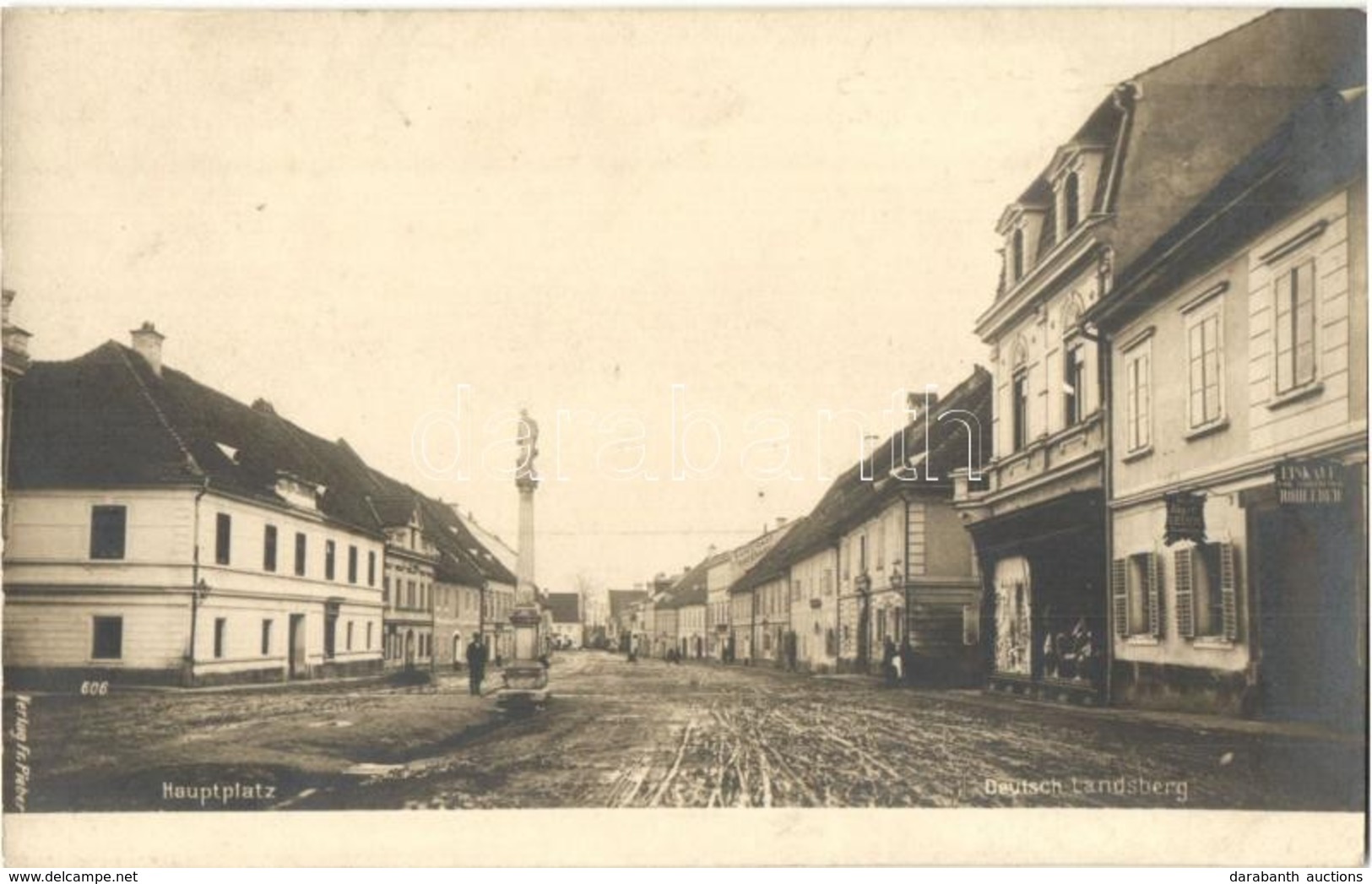 ** T1/T2 Deutschlandsberg, Deutsch-Landsberg; Hauptplatz, Einkauf Von Rohleder Und Jäger Leder / Main Square. Photo - Non Classificati