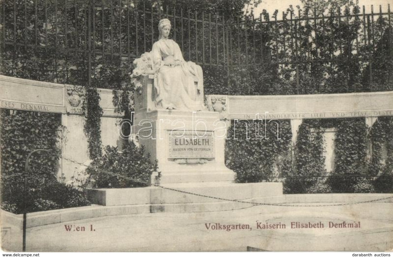 * T2 Vienna, Wien I. Volksgarten, Kaiserin Elisabeth Denkmal / Garden, Statue - Unclassified