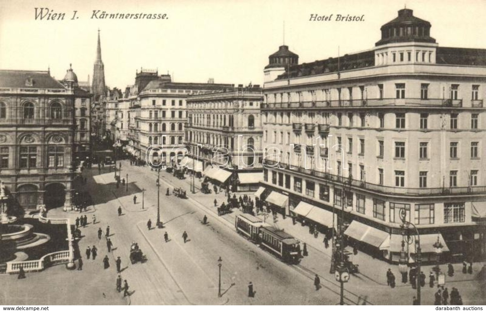 ** T1 Vienna, Wien I. Kartnerstrasse, Hotel Bristol / Street, Hotel, Tram - Non Classificati