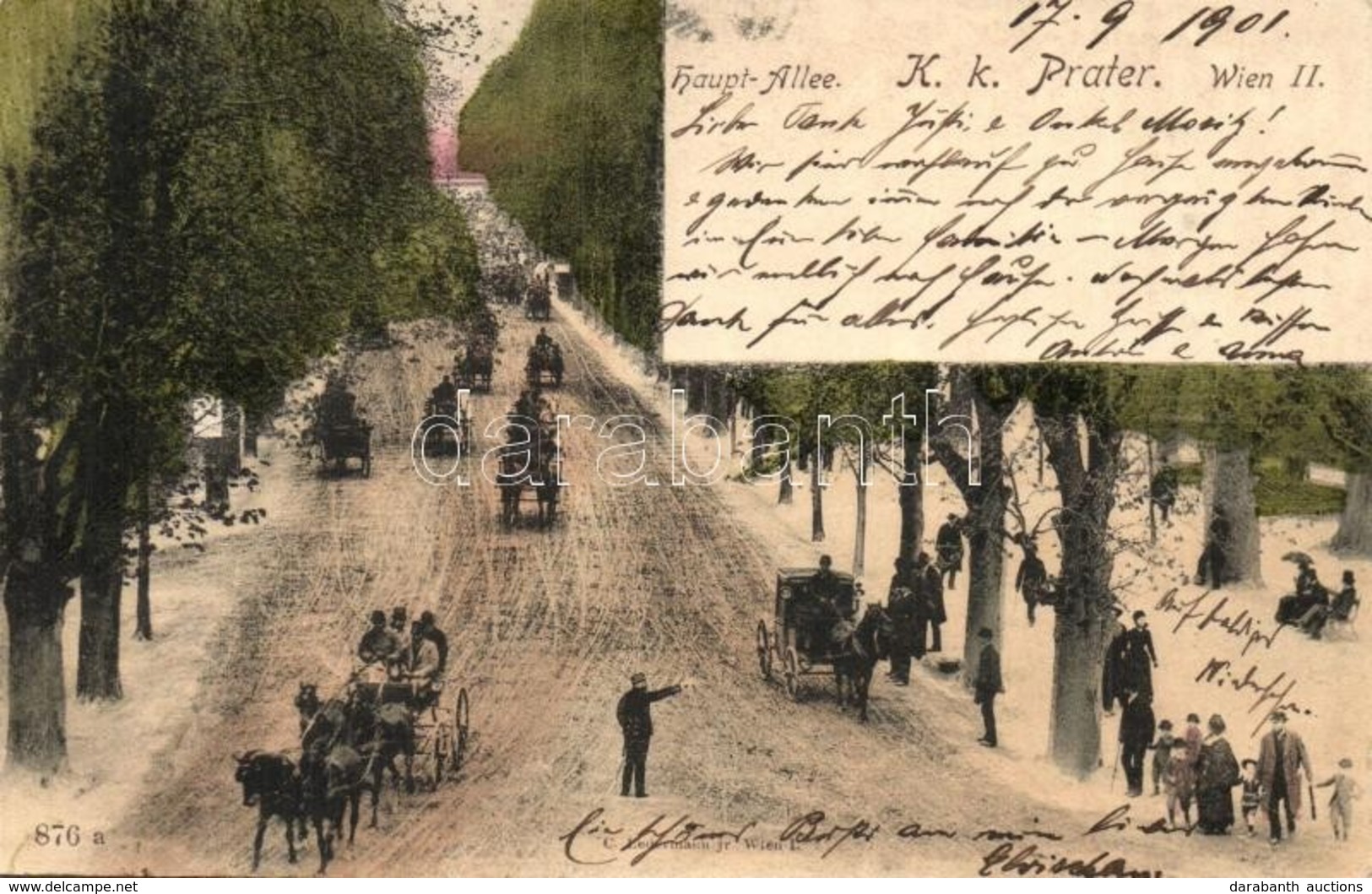 T2 1901 Vienna, Wien II. K.k. Prater, Haupt-Allee / Promenade - Unclassified