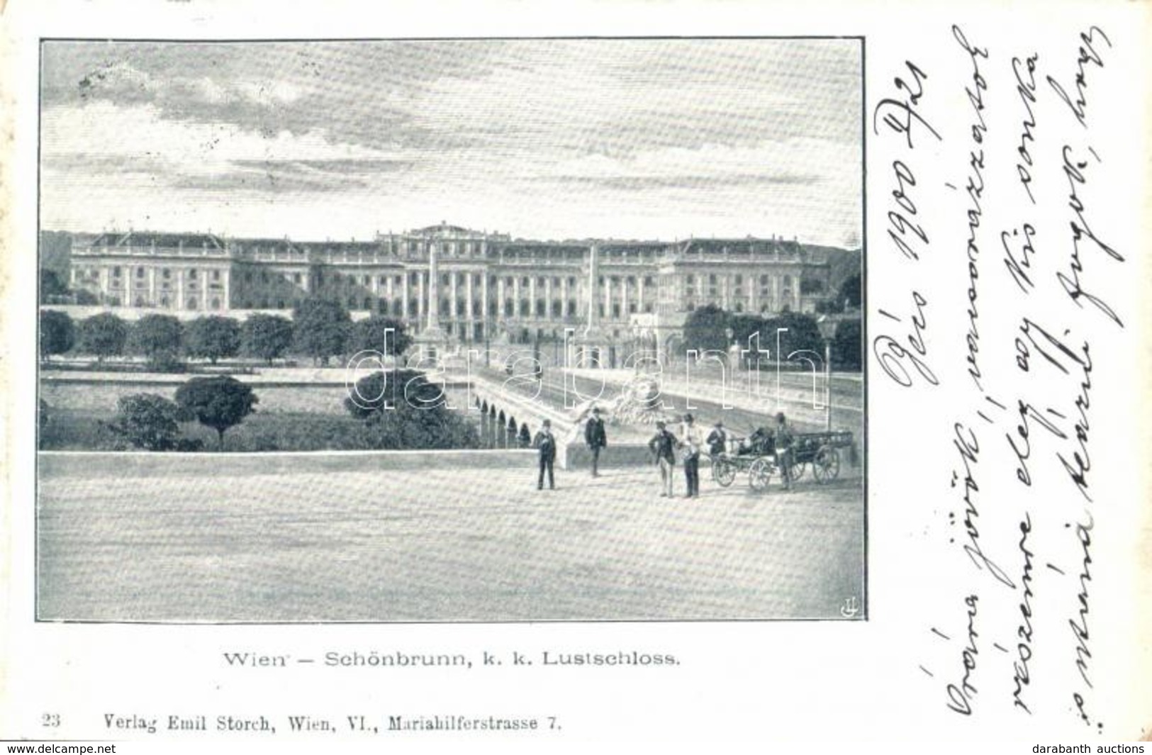 T2/T3 1900 Vienna, Wien XIII. Schönbrunn, K. K. Lustschloss / Palace, Castle. Verlag Emil Storch 23. (EK) - Non Classificati