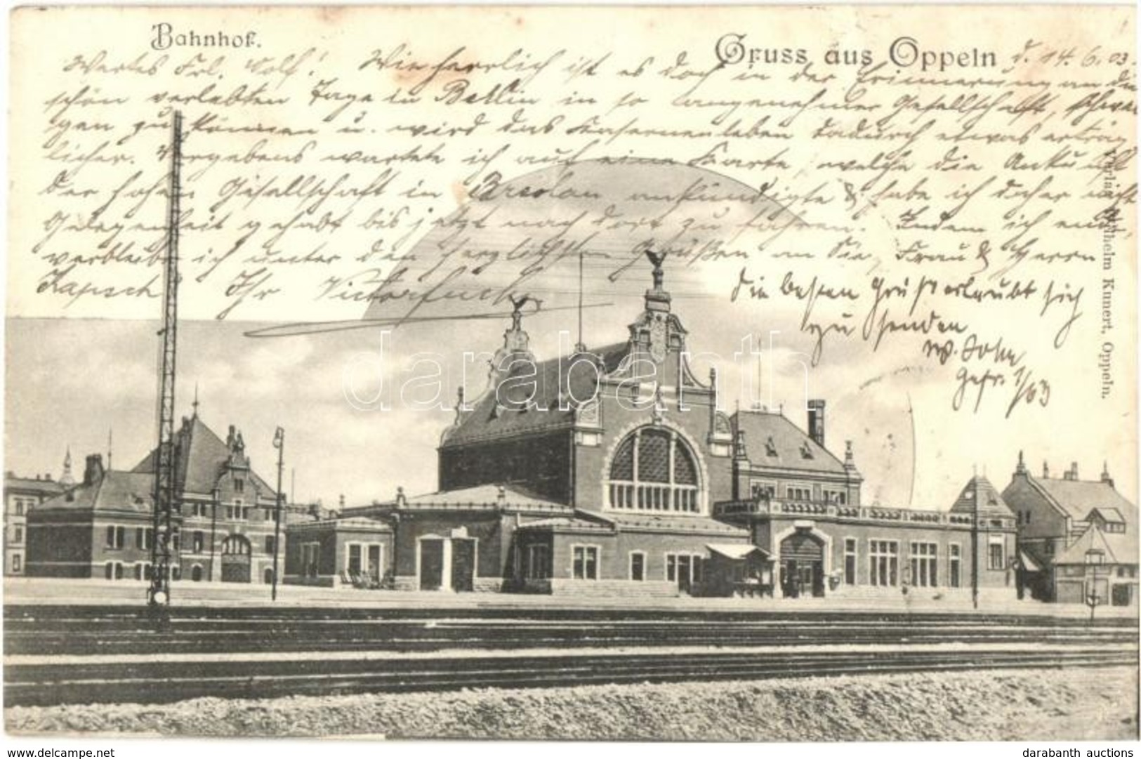T2 1903 Opole, Oppeln; Bahnhof / Railway Station (EK) - Non Classificati
