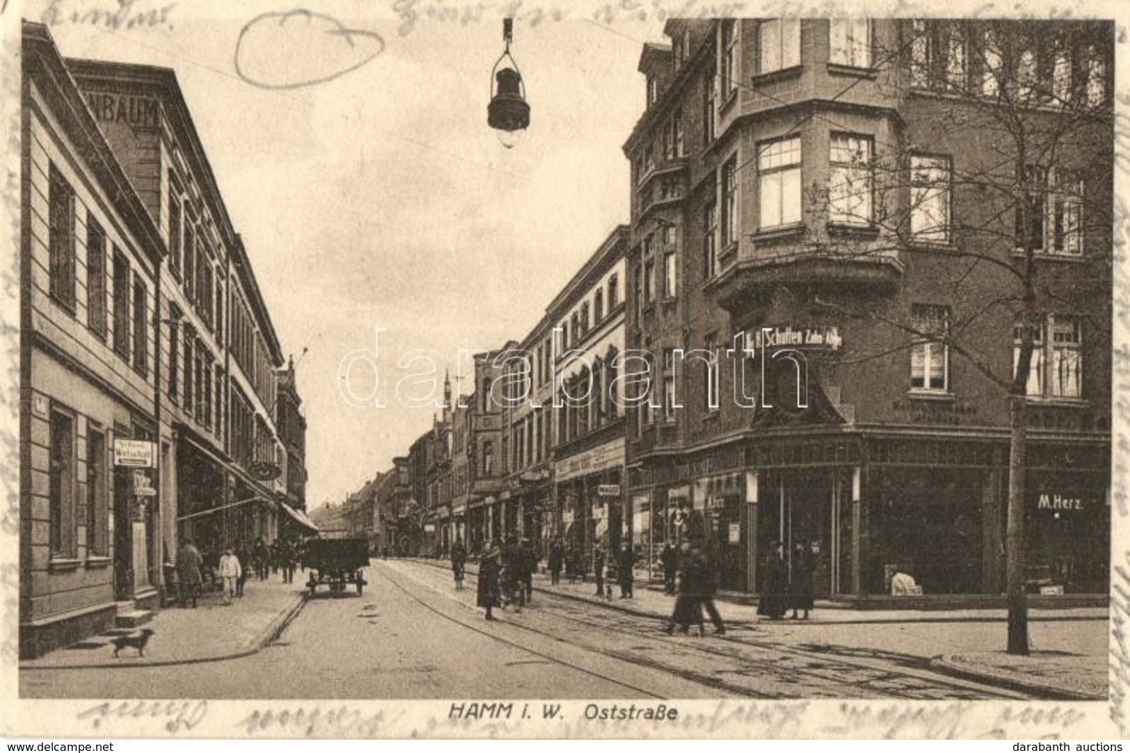 T2 Hamm, Oststrasse, Schenk Wirtschaft, H. Schulten Zahn-Atelier, M. Herz, Maggi / Street View, Dentist, Shops - Ohne Zuordnung