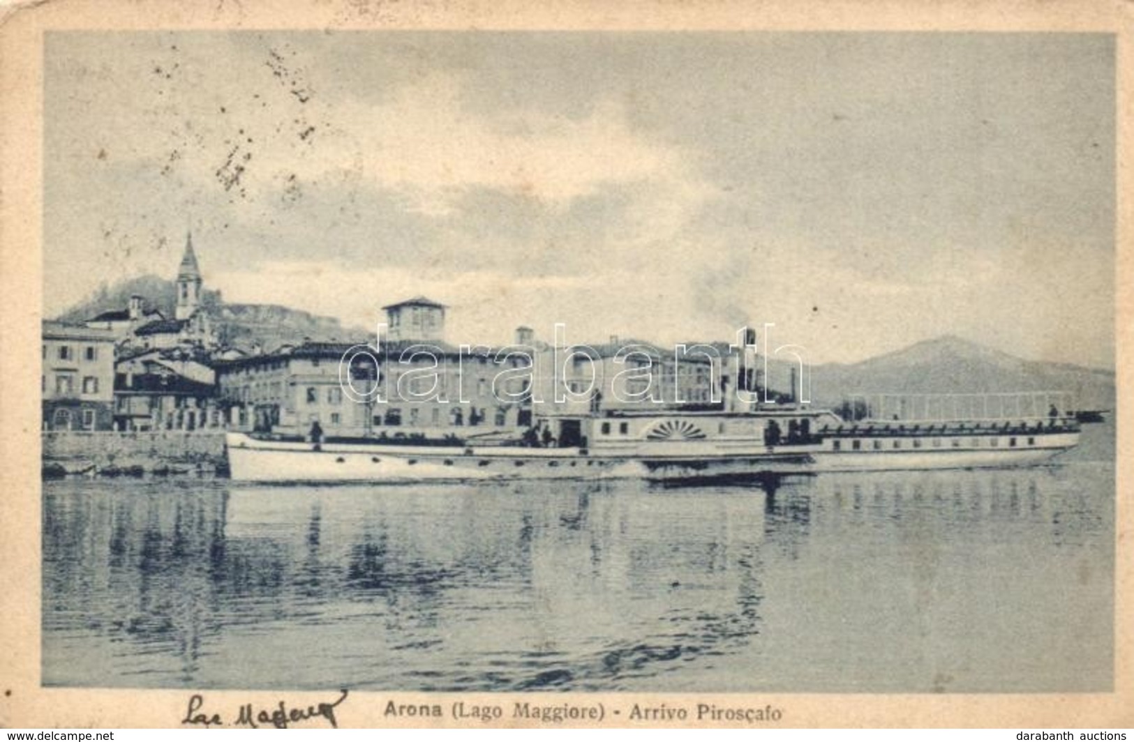 T2 Arona, Lago Maggiore, Arrivo Piroscafo / Lake, Steamship - Sin Clasificación