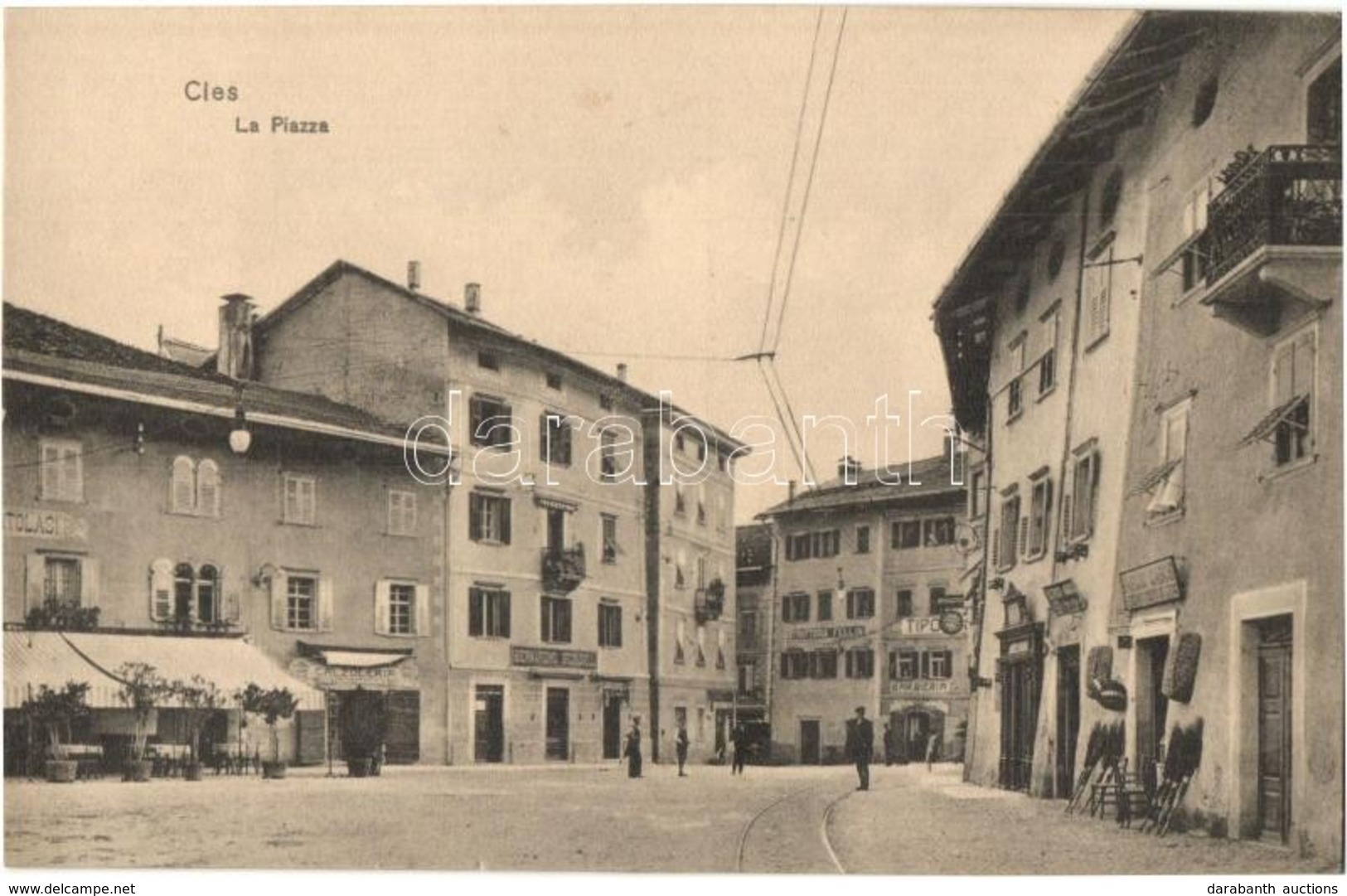 ** T1 Cles, La Piazza, Calzoleria, Trattoria Fellini, Barbieria, Bernardino Begnudelli, Orologeria, Basilio Cabos / Main - Ohne Zuordnung