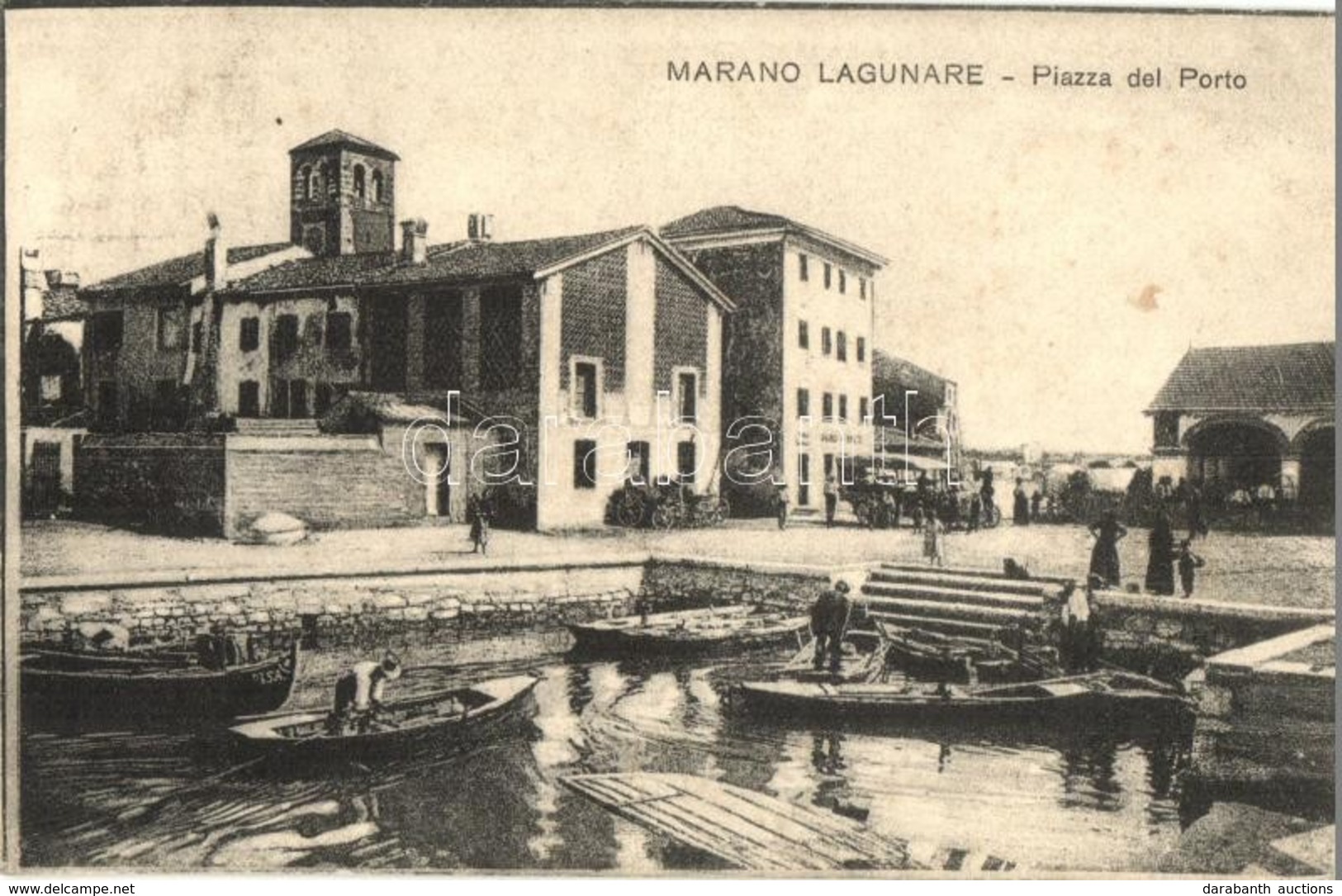 T2/T3 Marano Lagunare, Piazza Del Porto / Square At The Port, Boats (EK) - Ohne Zuordnung