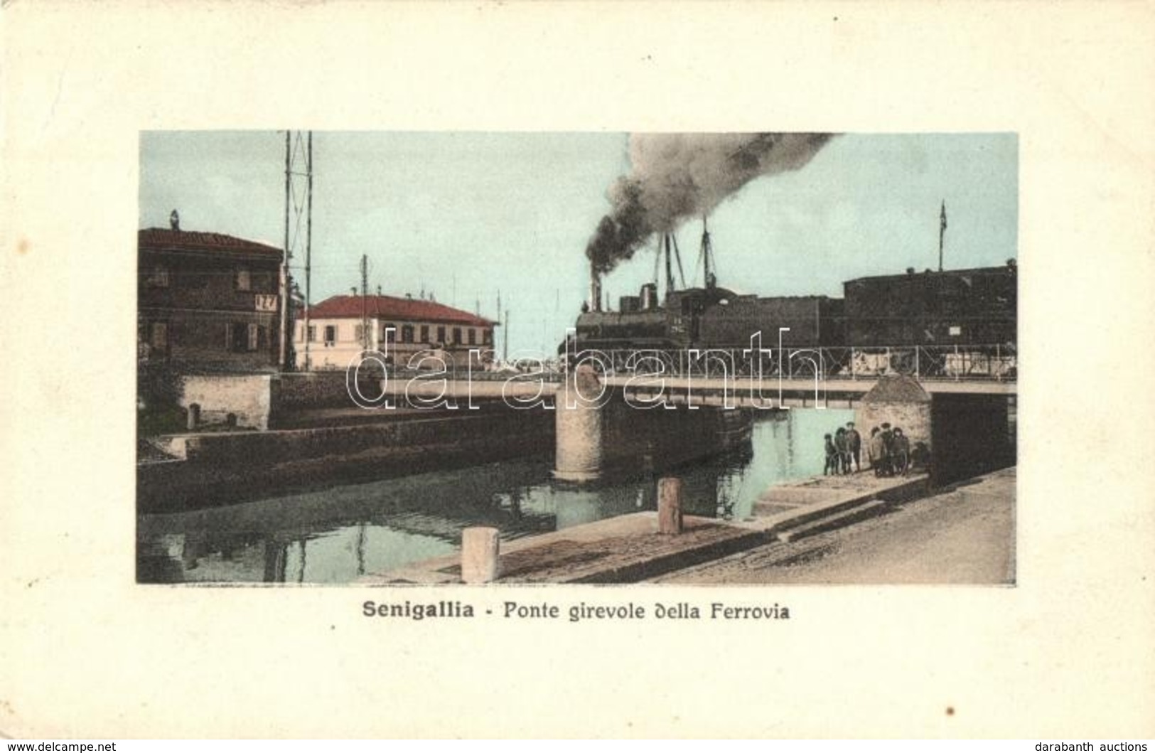 ** T2 Senigallia, Ponte Girevole Della Ferrovia / Railway Bridge With Locomotive - Non Classificati
