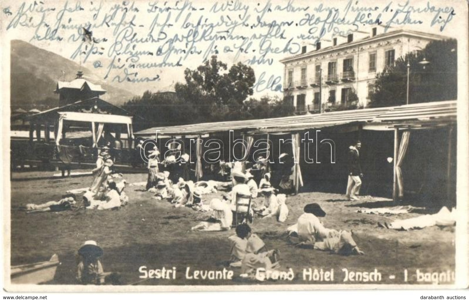 T2 Sestri Levante, Grand Hotel Jensch, Beach, Sunbathing - Ohne Zuordnung