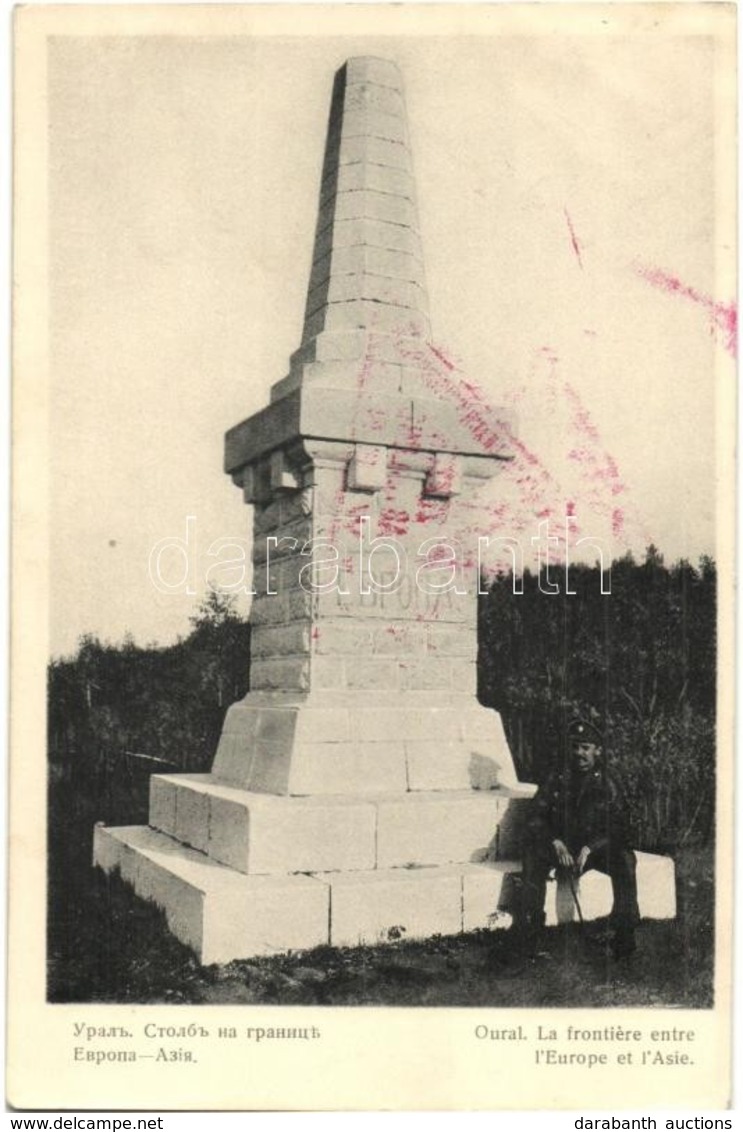 T2/T3 Ural, Oural; La Frontiere Entre L'Europe Et L'Asie /  Monument Of The European-Asian Border + Hadifogoly Posta / P - Ohne Zuordnung