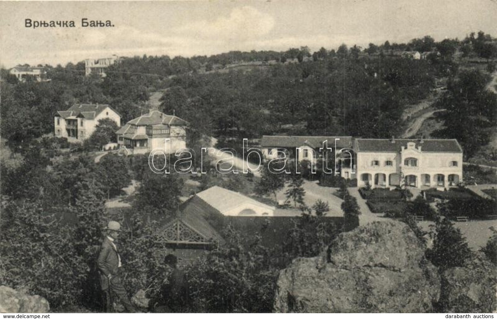 T2/T3 Vrnjacka Banja, Wrnjatschka Bad; General View + K. U. K. Armee Etappenkommandos (ázott Sarok / Wet Corner) - Ohne Zuordnung