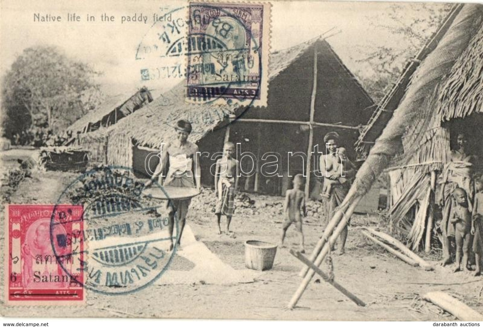 * T2 Bangkok, Native Life In The Paddy Field, Siamese And Thai Folklore. Photo By J. Antonio No. 8. TCV Card - Non Classificati