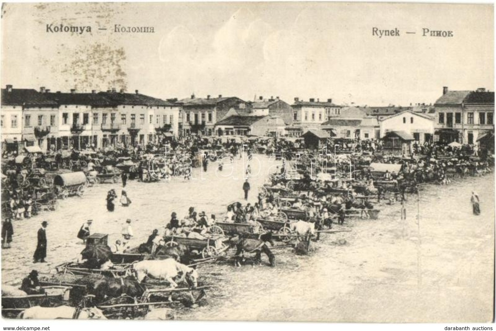 T1/T2 1915 Kolomyia, Kolomya; Rynek / Market Square - Unclassified