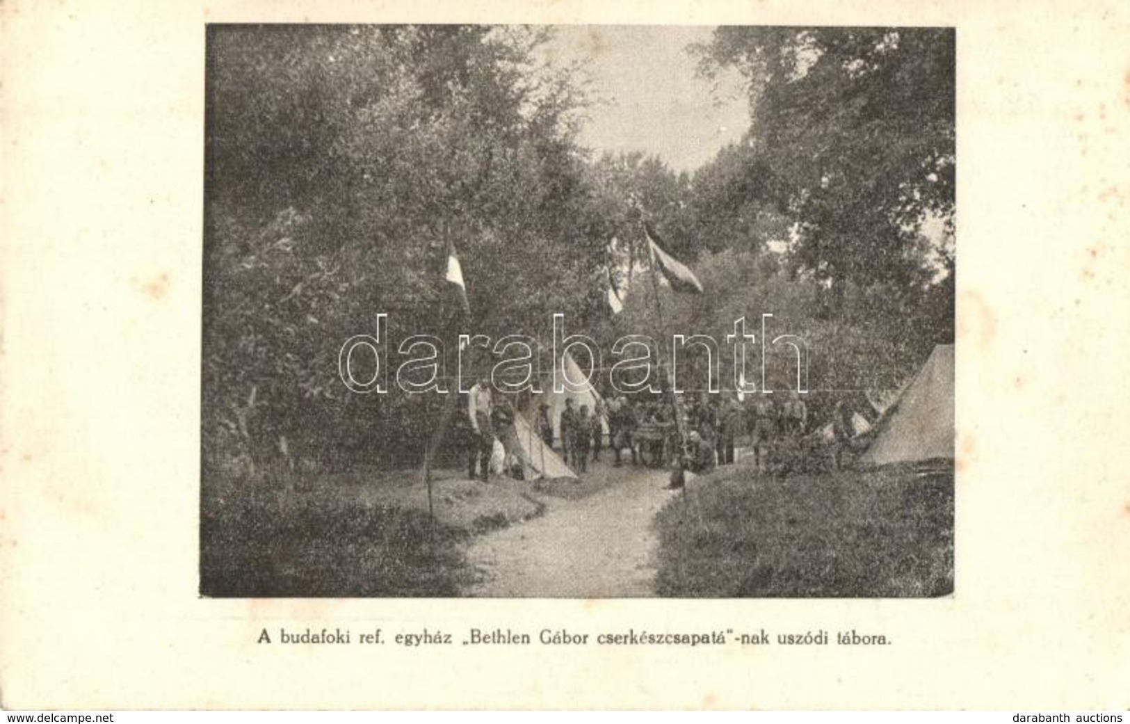 * T2 A Budafoki Református Egyház 'Bethlen Gábor Cserkészcsapatá'-nak Uszódi Tábora / Hungarian Scout Camp In Uszód - Unclassified