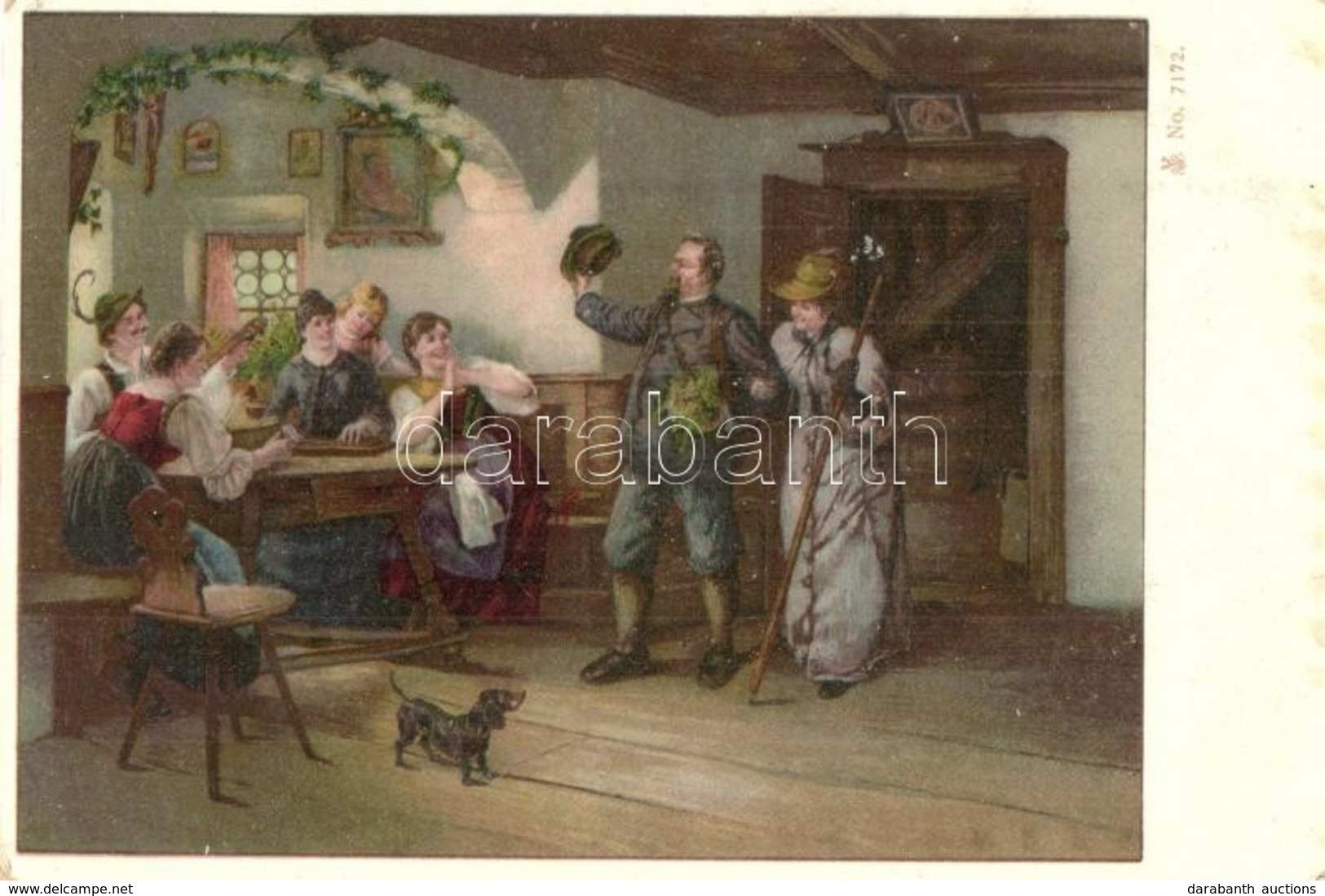 ** T2 Austrian Folklore In The Inn. No. 7172. Litho - Ohne Zuordnung