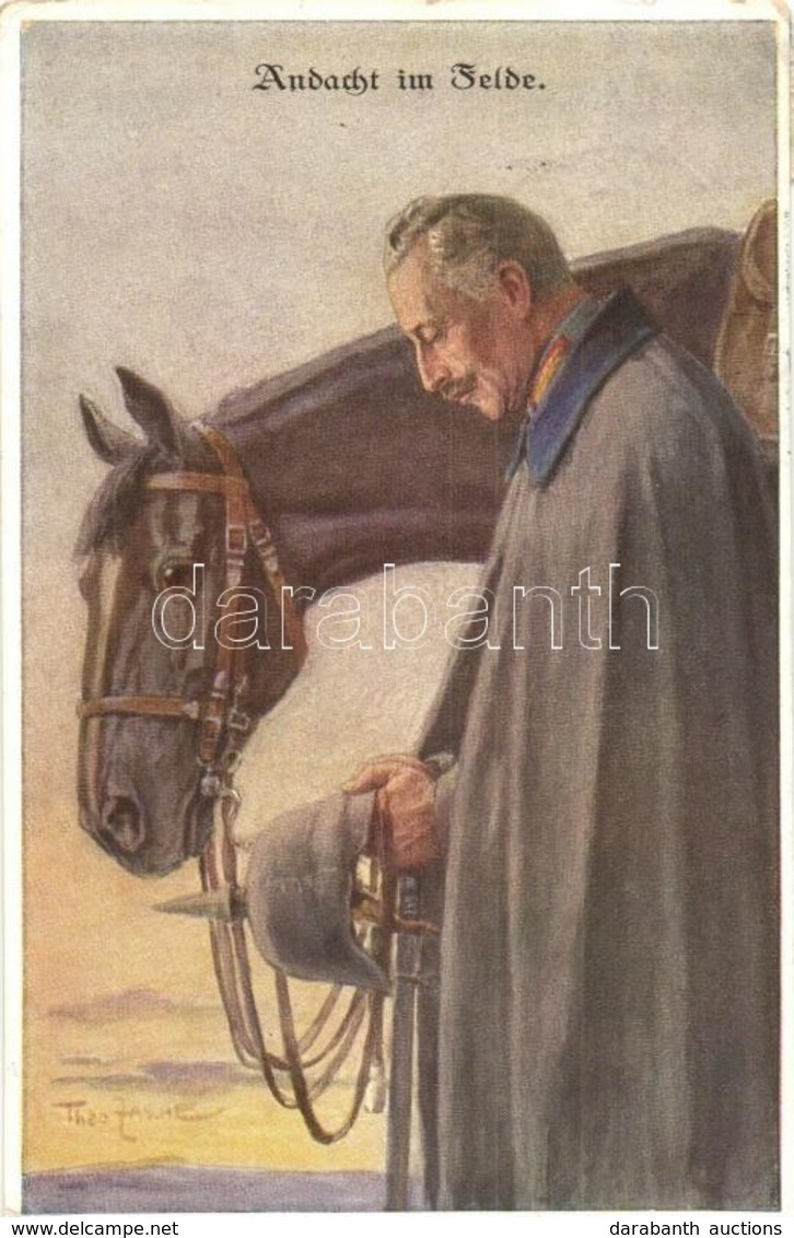 T2 Andacht Im Felde / K.u.K. Military Art Postcard With Wilhelm II And His Horse. M. Munk Wien Nr. 976. S: Theo. Zasche - Non Classificati