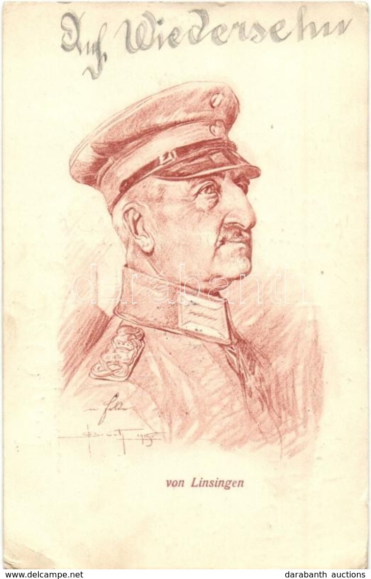 T2/T3 General Von Linsingen / Alexander Von Linsingen German WWI General S: Bruch (EK) - Sin Clasificación