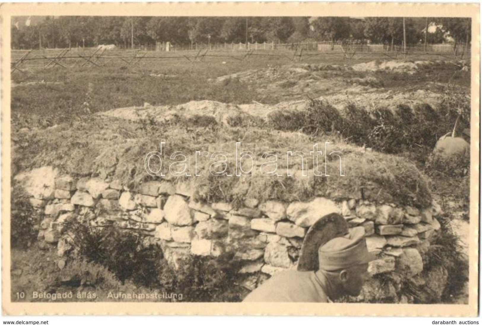 ** T1 10. Befogadó állás / Aufnahmsstellung / WWI K.u.k. Military Postcard With Receiving Position - Ohne Zuordnung