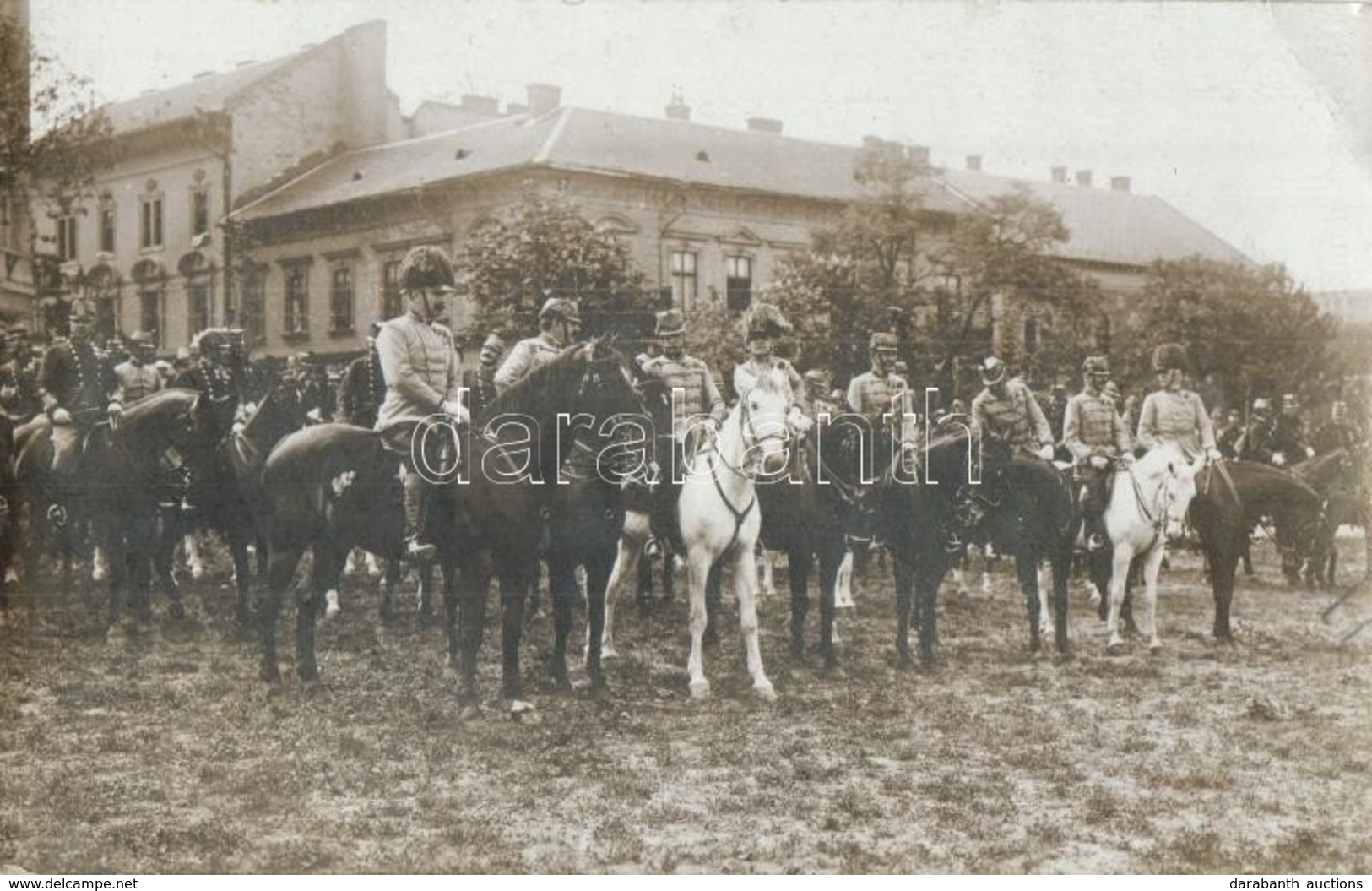 * T2/T3 1913 Osztrák-magyar Tábornokok Budapesten, Többek Között Gróf Marenzzi F. Altábornok, Lippner Károly Ezredes, Pa - Ohne Zuordnung