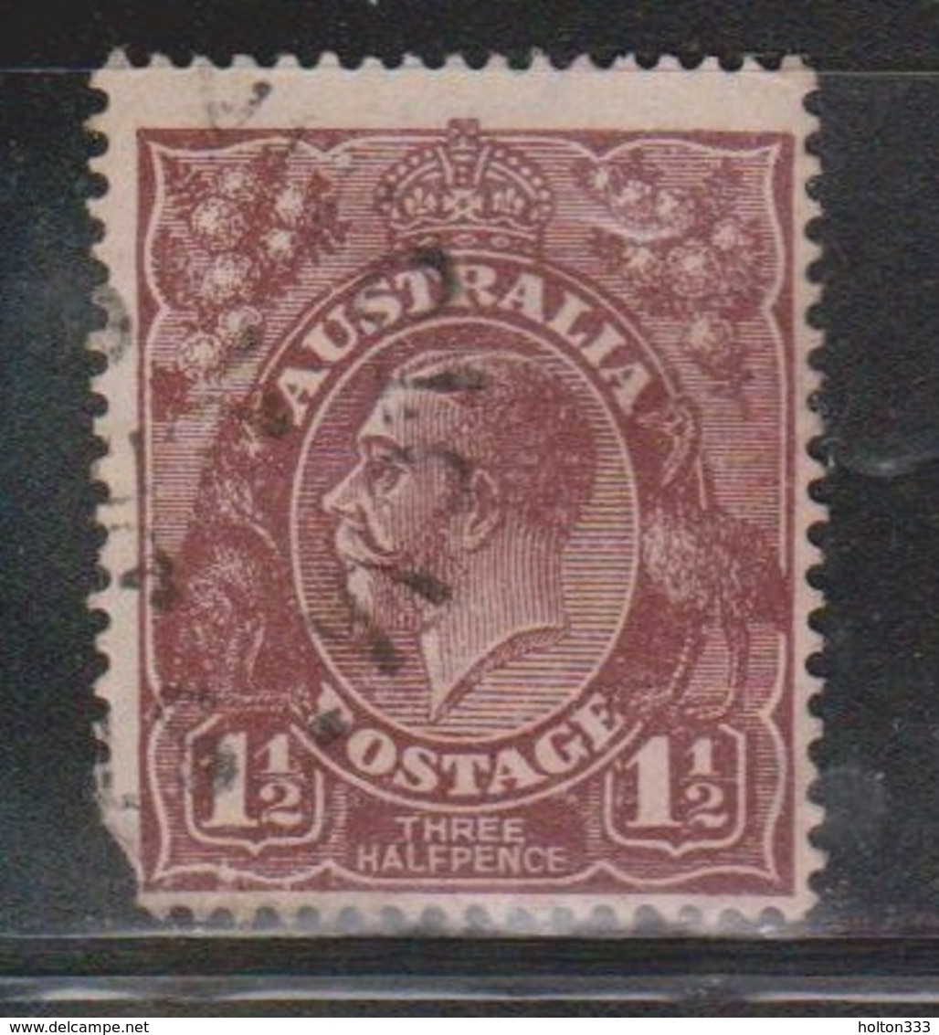 AUSTRALIA Scott # 63 Used - KGV Head - Corner Fault - Used Stamps