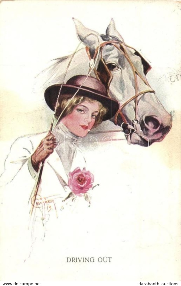 T2/T3 1915 Driving Out. Lady With Her Horse. J. St. Co. 112. S: Court Barber (fl) - Non Classificati