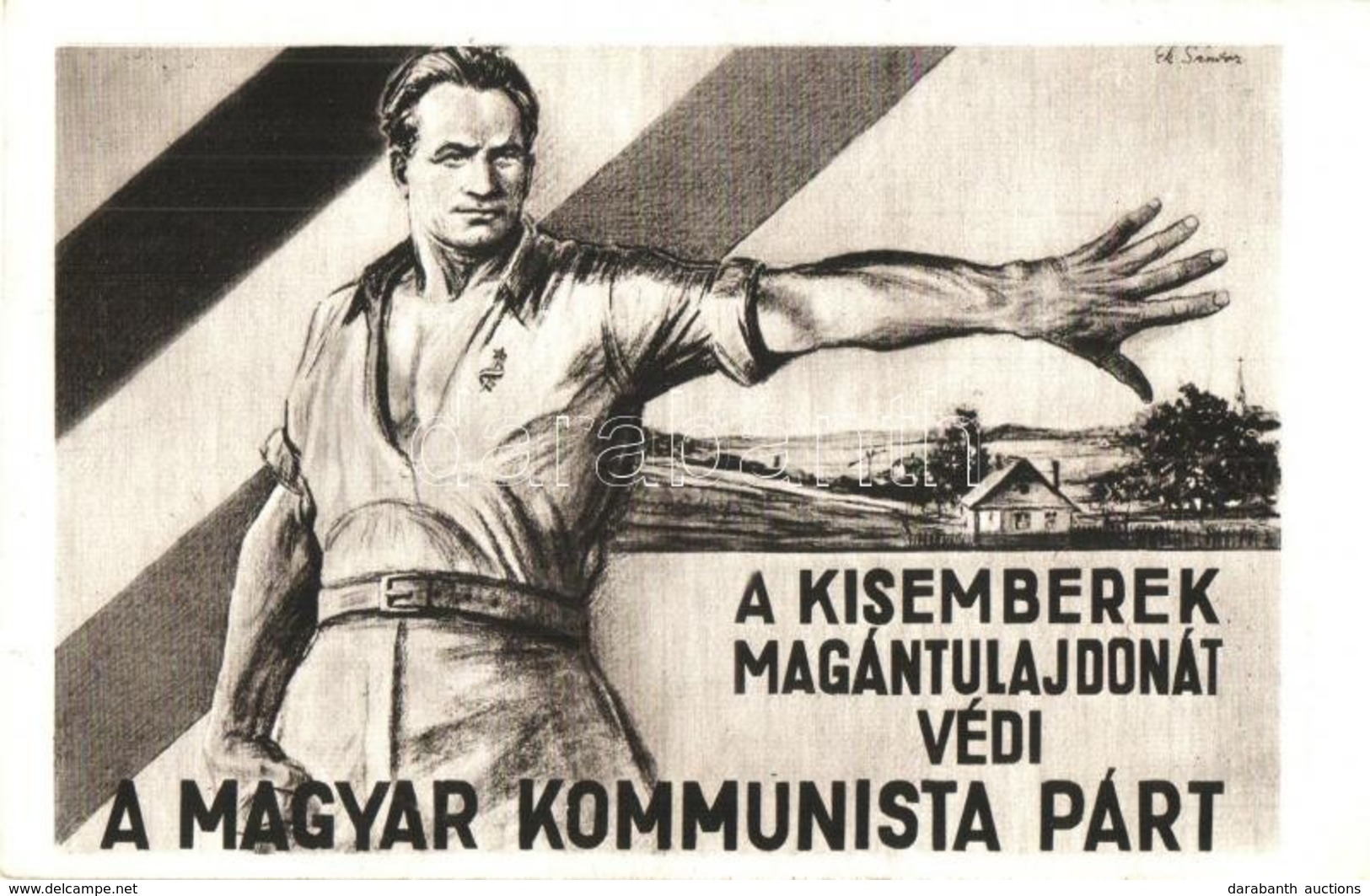 ** T2/T3 A Kisemberek Magántulajdonát Védi A Magyar Kommunista Párt, Propaganda Lap / Hungarian Communist Party Propagan - Unclassified