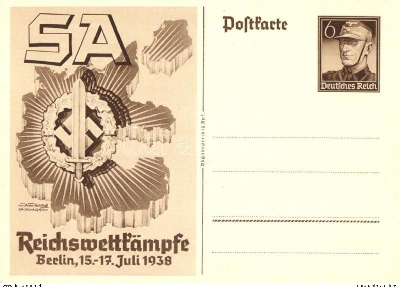 ** T2 SA Reichswettkämpfe Berlin 15-17. Juli 1938 / Sturmabteilung Imperial Competition Games, NSDAP Nazi Party Propagan - Non Classificati