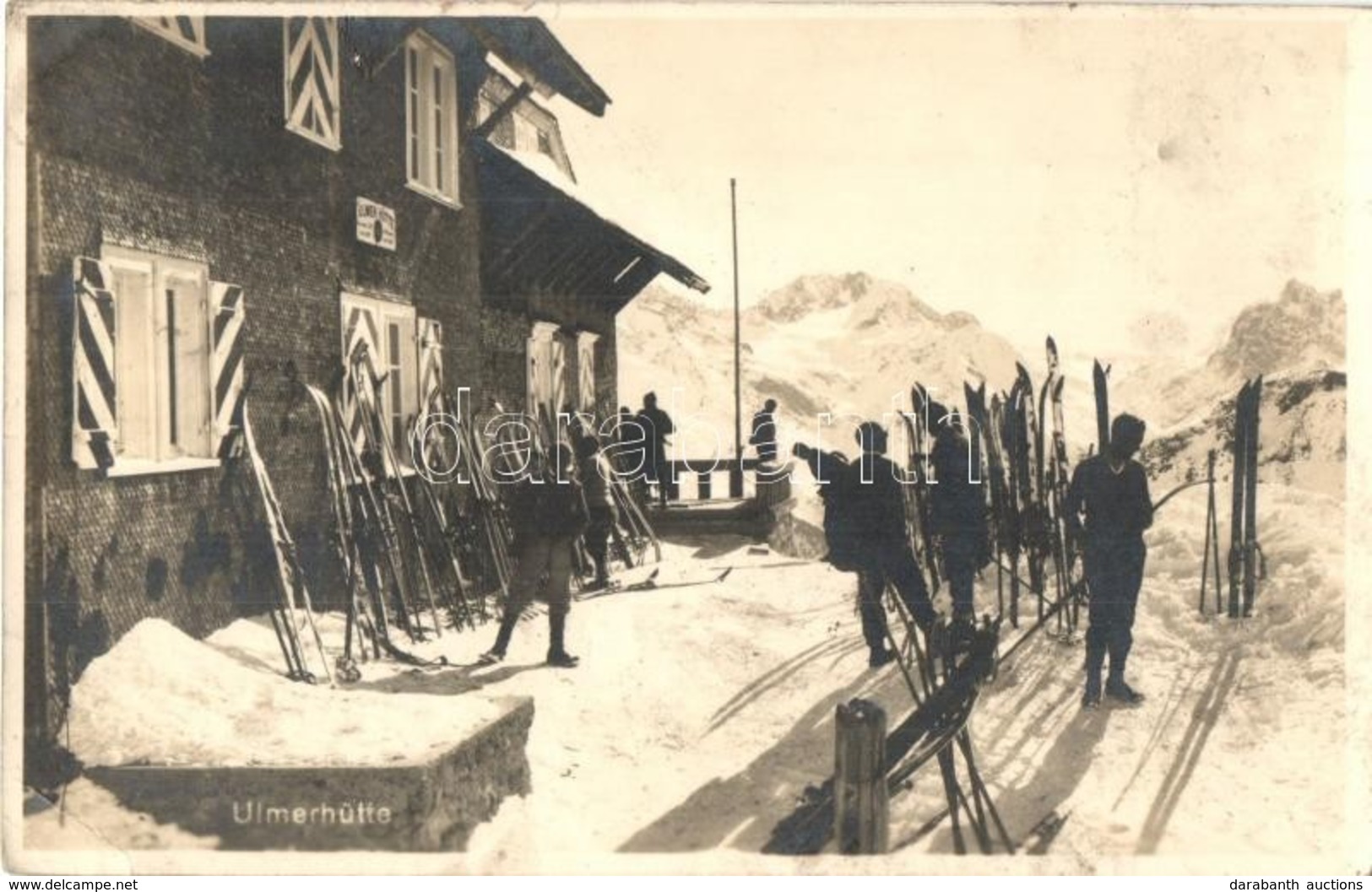 T2/T3 St. Anton Am Arlberg, Ulmerhütte / Winter Sport, Men With Skis (EK) - Ohne Zuordnung