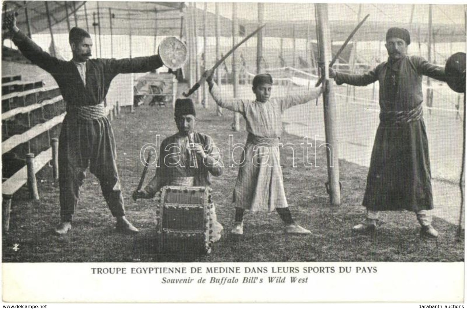 ** T2/T3 Troupe Egyptienne De Medine Dans Leurs Sports Du Pays. Souvenir De Buffalo Bill's Wild West / Egyptian Troops A - Unclassified