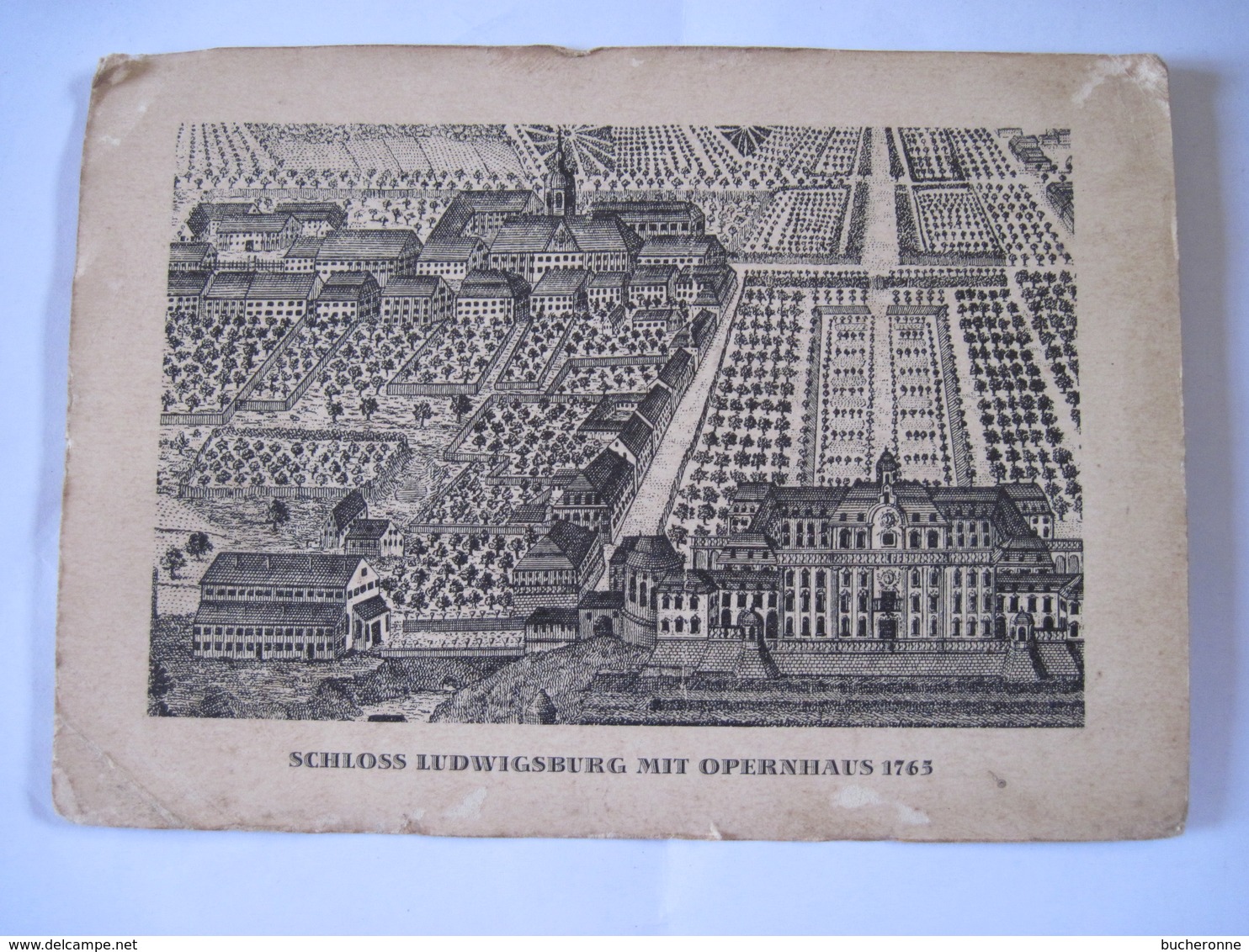 CPA  ALLEMAGNE   SCHLOSS Ludwigsburg Mit Opernhaus 1765  TBE Plis Angles - Ludwigsburg