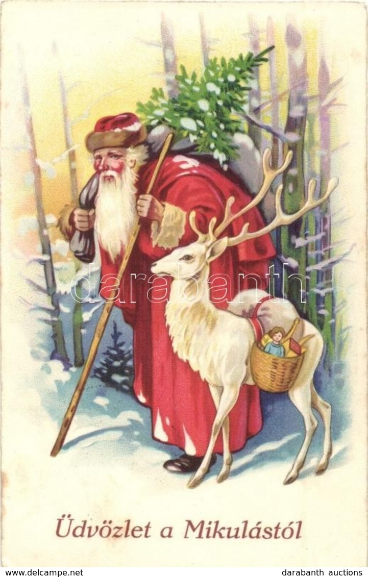 T2 Üdvözlet A Mikulástól / Greetings From Saint Nicholas. Amag 2348. Litho - Unclassified