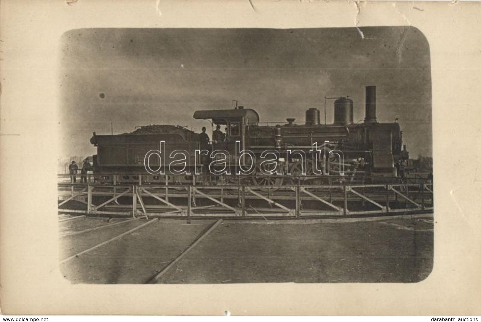 ** 3 Db RÉGI Fotó Képeslap Magyar Államvasutak Gőzmozdonyairól / 3 Pre-1920 Photo Postcards Of Hungarian State Railways' - Unclassified