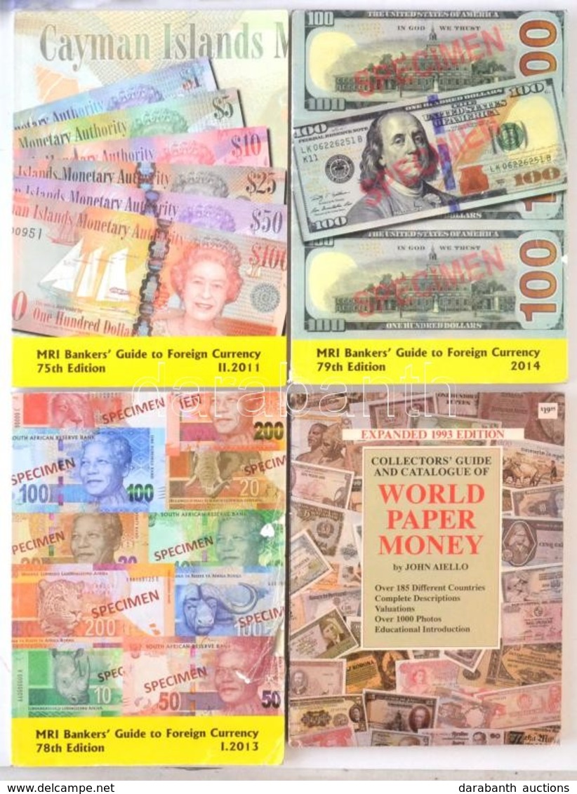 John Aiello: World Paper Money. New Jersey 1992. + MRI Bankers' Guide To Foreign Currency (3xklf) 75., 78. és 79. Kiadás - Non Classificati